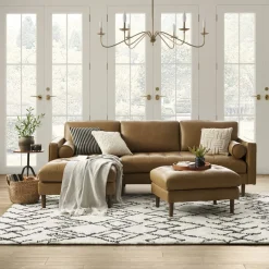 Discount Madison Leather Ottoman Footstools, Ottomans & Poufs|Leather Sofas