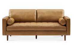 Fashion Madison Leather Sofa Small Living Room Furniture|Leather Sofas