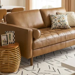 Fashion Madison Leather Sofa Small Living Room Furniture|Leather Sofas
