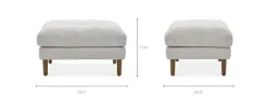Outlet Madison Ottoman Footstools, Ottomans & Poufs