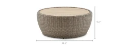 Fashion Malta Outdoor Round Drum Coffee Table Outdoor Coffee & Side Tables|Coffee Tables