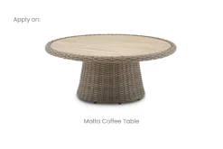 Hot Malta Outdoor Round Pedestal Coffee Table Cover Outdoor Accessories