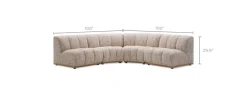 Outlet Marlow L-Shape Sectional Sectional Sofas