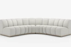 Fashion Marlow Performance Bouclé L-Shape Sectional Sofa Sectional Sofas