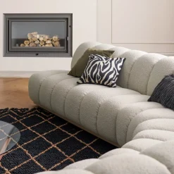 Fashion Marlow Performance Bouclé L-Shape Sectional Sofa Sectional Sofas