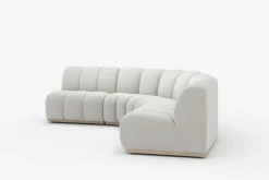 Fashion Marlow Performance Bouclé L-Shape Sectional Sofa Sectional Sofas