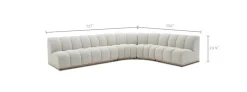 Discount Marlow Performance Bouclé Chaise Sectional Sofa Sectional Sofas