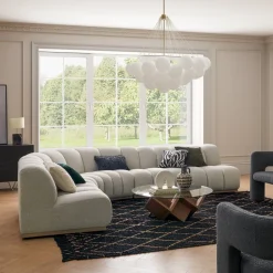 Discount Marlow Performance Bouclé Chaise Sectional Sofa Sectional Sofas