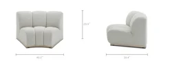 Outlet Marlow Performance Bouclé Wedge Sofa Armchairs And Accent Chairs|Modular Sofas