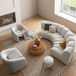 Outlet Marlow Performance Bouclé Wedge Sofa Armchairs And Accent Chairs|Modular Sofas