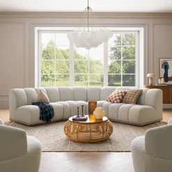 Discount Marlow Performance Bouclé Armless Sofa Armchairs And Accent Chairs|Small Living Room Furniture