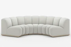 New Marlow Performance Bouclé Curve Sofa 3 Seater Sofas