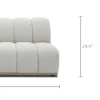 New Marlow Performance Bouclé Armless 2 Seater Sofa Modular Sofas|Loveseats