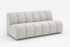 New Marlow Performance Bouclé Armless 2 Seater Sofa Modular Sofas|Loveseats