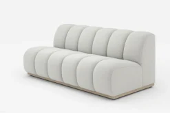 New Marlow Performance Bouclé Armless 2 Seater Sofa Modular Sofas|Loveseats