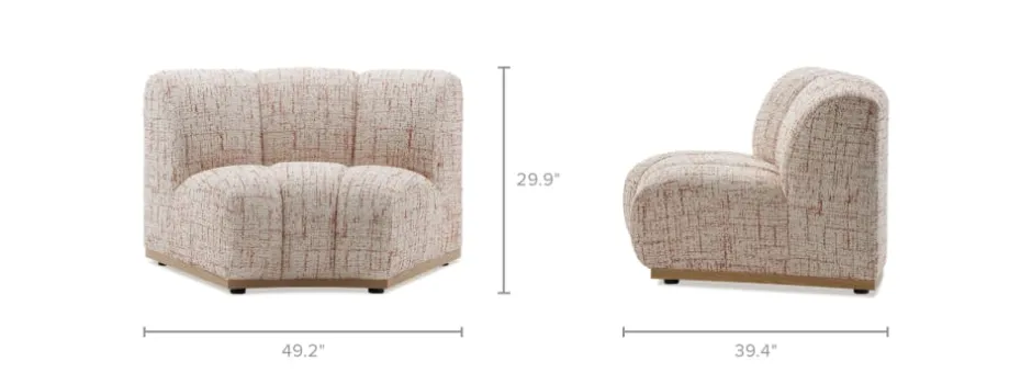 Outlet Marlow Wedge Sofa Armchairs And Accent Chairs|Modular Sofas