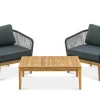 Clearance Maui Outdoor 2 Lounge Chairs & Coffee Table Set Small Outdoor Furniture|Outdoor Sofas