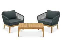 Clearance Maui Outdoor 2 Lounge Chairs & Coffee Table Set Small Outdoor Furniture|Outdoor Sofas