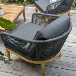 Clearance Maui Outdoor 2 Lounge Chairs & Coffee Table Set Small Outdoor Furniture|Outdoor Sofas
