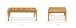 Outlet Maui Outdoor Coffee Table Small Outdoor Furniture|Outdoor Coffee & Side Tables