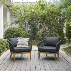 Sale Maui Outdoor Lounge Chair Set Small Outdoor Furniture|Outdoor Sofas
