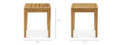 Clearance Maui Outdoor Side Table Small Outdoor Furniture|Outdoor Coffee & Side Tables