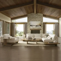 Sale Mori Performance Fabric Armless L-Shape Sectional Sofa Sectional Sofas