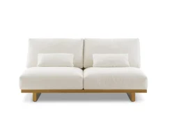 Clearance Mori Performance Fabric Armless 2 Seater Sofa Small Living Room Furniture|Modular Sofas