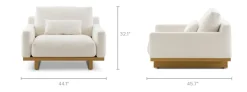 New Mori Performance Fabric Armchair Armchairs And Accent Chairs