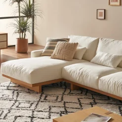 Discount Mori Performance Fabric Chaise Sectional Sofa Sectional Sofas