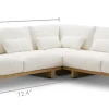 Best Mori Performance Fabric L-Shape Sectional Sofa Sectional Sofas