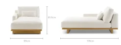 Online Mori Performance Fabric Left Chaise Sofa Modular Sofas|Loveseats