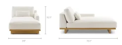 Best Mori Performance Fabric Right Chaise Sofa Modular Sofas|Loveseats