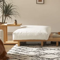 Discount Mori Performance Fabric Side Ottoman Footstools, Ottomans & Poufs