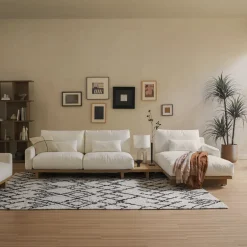 Best Mori Performance Fabric Single Arm 2 Seater Sofa Modular Sofas|Loveseats