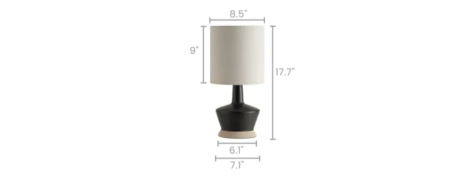 Outlet Nadia Ceramic Table Lamp, 17.7" Lighting And Lamps