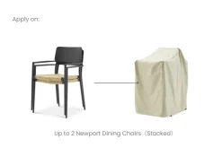 Outlet Newport Outdoor Dining Chair Set Cover Small Outdoor Furniture|Outdoor Accessories