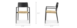 Best Newport Stackable Outdoor Dining Chair Set Small Outdoor Furniture|Outdoor Chairs & Bar Stools