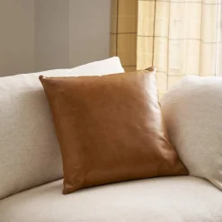 Sale Orion Leather Throw Pillow Sofa Accessories And Organizers