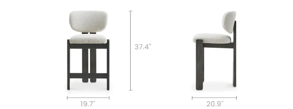 Fashion Oslo Performance Bouclé Counter Stool Stools & Bar Stools