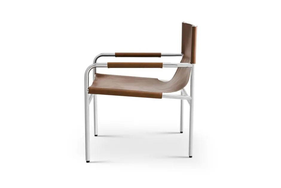 Sale Pascal Leather Sling Armchair Armchairs And Accent Chairs|Small Living Room Furniture