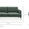 Fashion Pebble Chaise Sectional Sofa Sectional Sofas