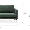 Discount Pebble Loveseat Small Living Room Furniture|Loveseats