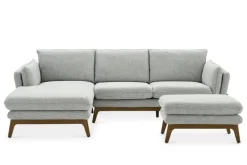 Discount Remi Chaise Sectional Sofa with Ottoman Living Room Sets|Living Room Sets