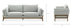 Online Remi Sofa Small Living Room Furniture|3 Seater Sofas