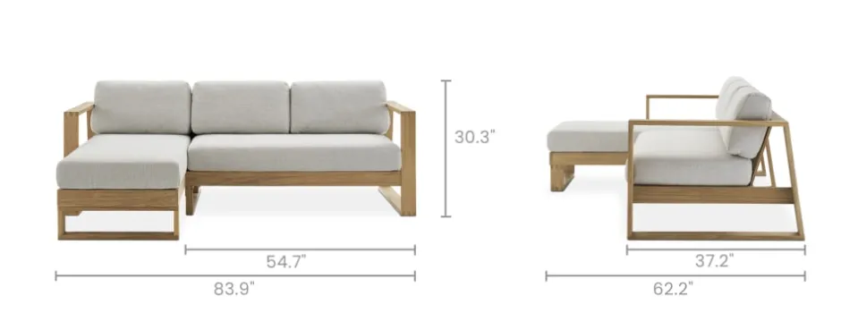 Online Rio Outdoor Chaise Sectional Sofa Outdoor Sofas