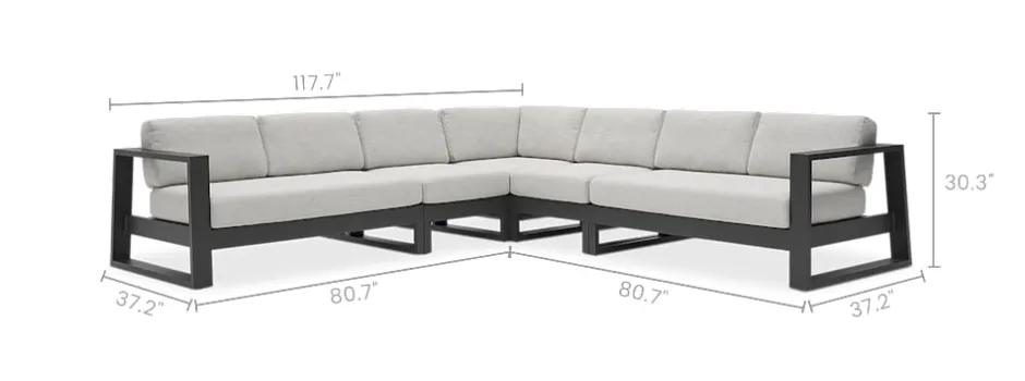 Sale Rio Outdoor Extended L-Shape Sectional Sofa Outdoor Sofas