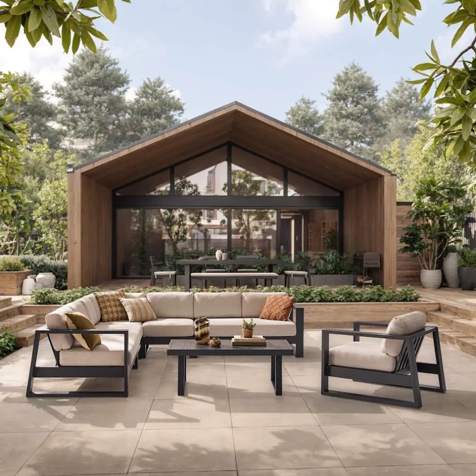Sale Rio Outdoor Extended L-Shape Sectional Sofa Outdoor Sofas