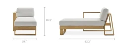 New Rio Outdoor Left Chaise Sofa Outdoor Sofas