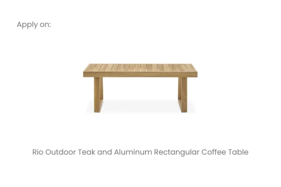 Fashion Rio Outdoor Rectangular Coffee Table Cover Outdoor Accessories